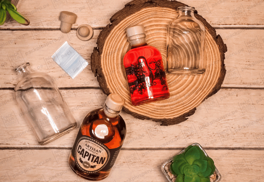 Botellas de Vidrio Miniaturas